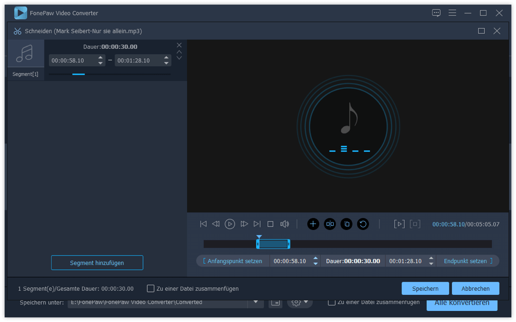 AMR Audio schneiden