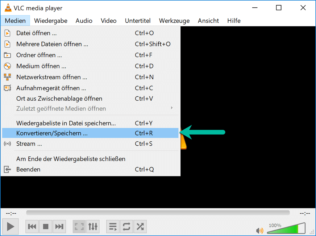  Konvertieren/Speichern VLC