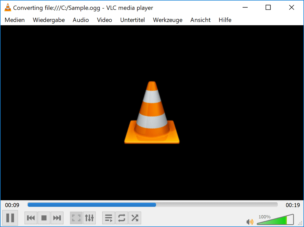 Konvertierungsprozess VLC