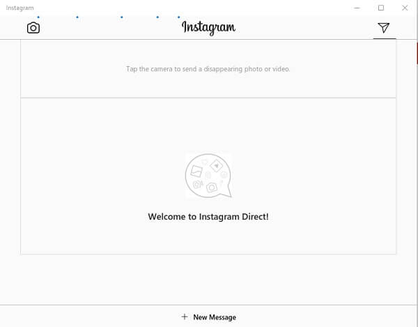 Send Instagram Direct Message on PC