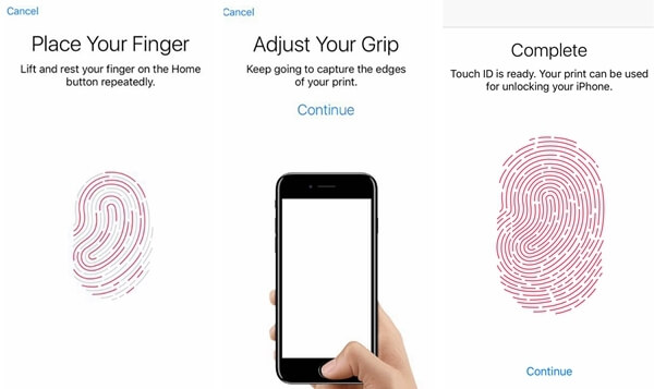 Touch ID Enroll a Figerprint