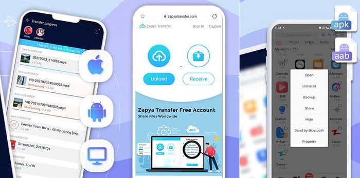 Zapya App to Transfer from iPhone to Android