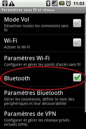 Transférer des contacts d'un iPhone vers un Android via Bluetooth