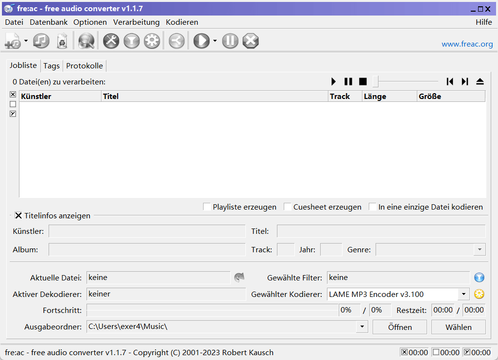 Fre:ac - Free Audio Converter