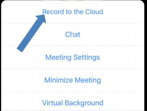 Record to the Cloud Zoom App