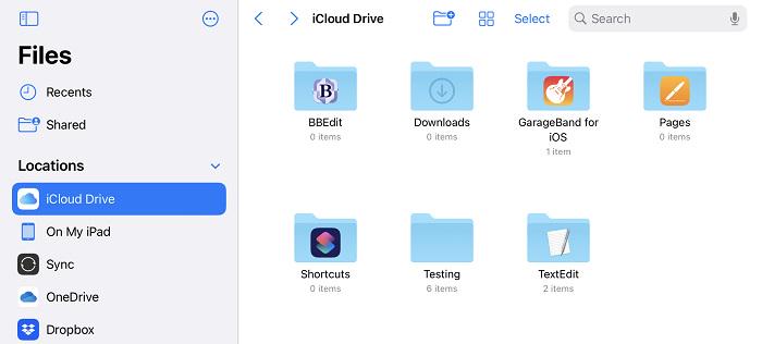 Download Files from iCloud Drive