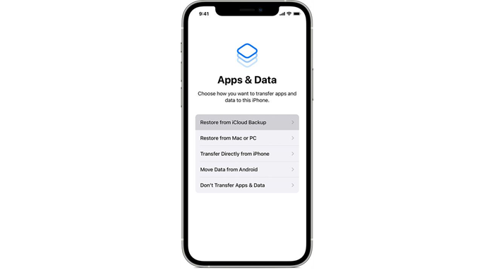 Use iCloud Backup to Transfer iPhone Data