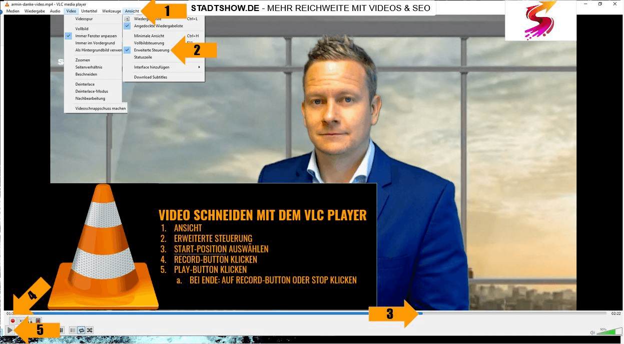 Video schneiden mit VLC
