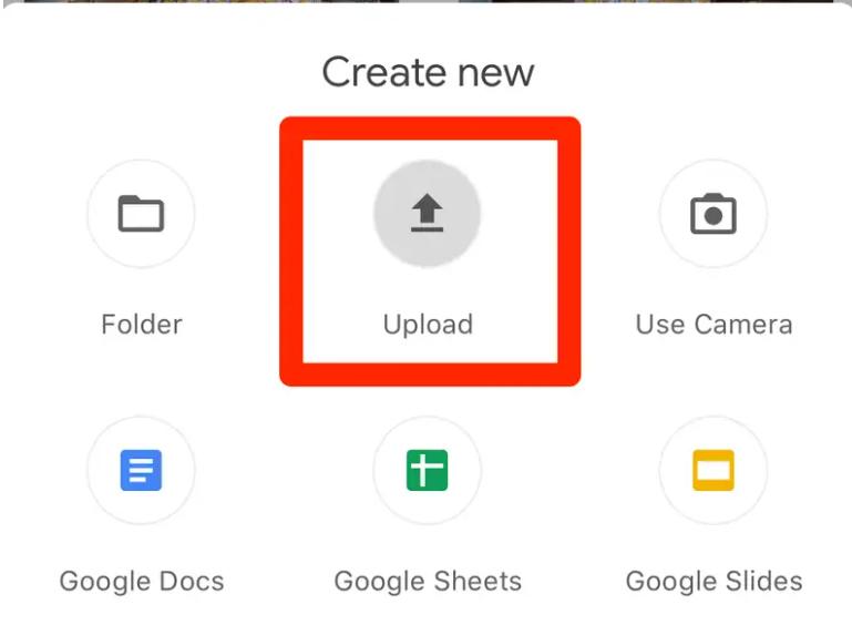 Upload Files to Google Drive