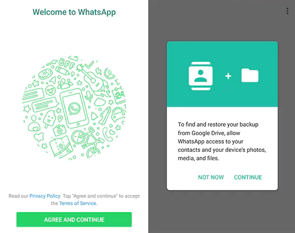 Allow WhatsApp to Access Your Google Drive