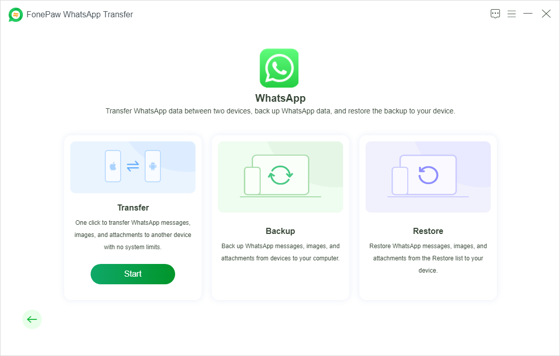 Choose to Transfer WhatsApp Data