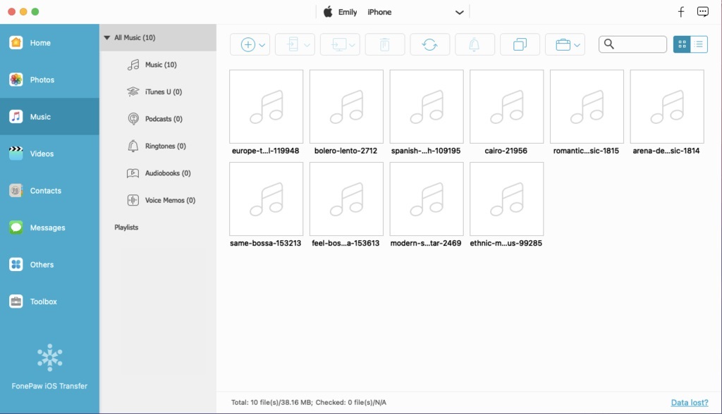 Preview and Organize Music on iPhone