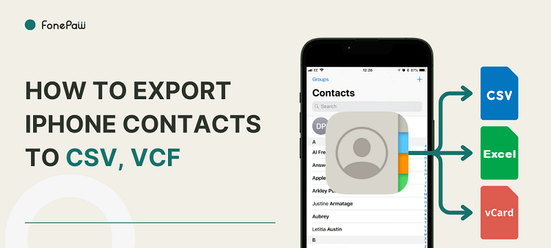 How to Export iPhone Contacts to CSV/VCF