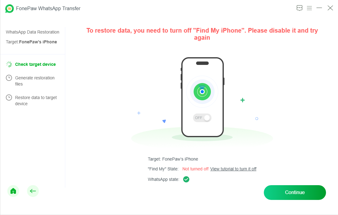 Follow Instructions to Disable Find My iPhone