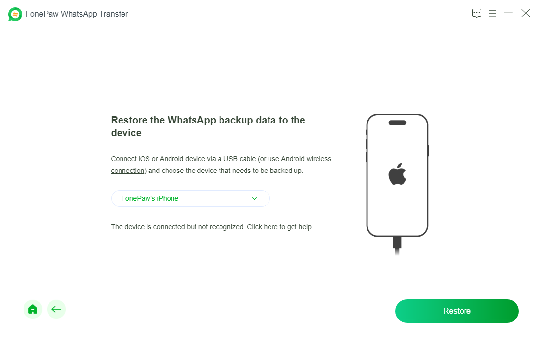 Follow the Instructions to Enable Restore WhatsApp Backup