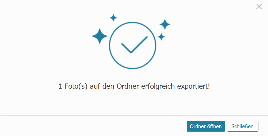 Foto auf PC erfolgreich exportieren