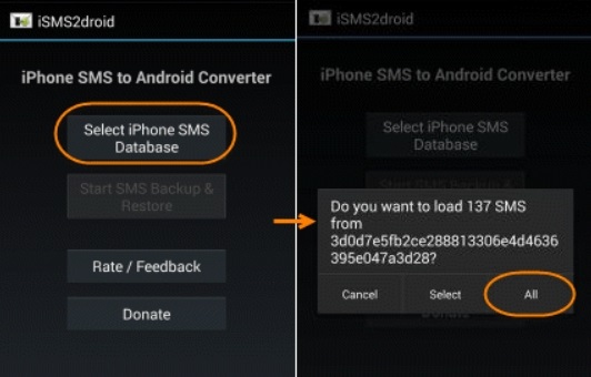 Transfer Text Messages from iPhone to Android