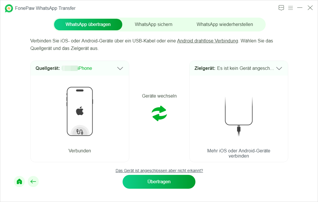 iOS-Geräts erfolgreich mit Computer verbinden