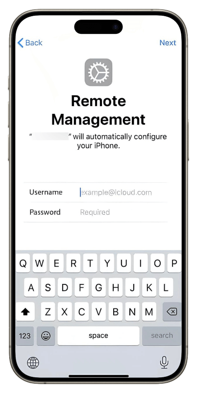 Remote Management on iPhone