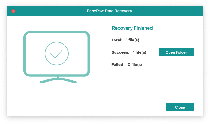 Finish Recovery for Deleted Files