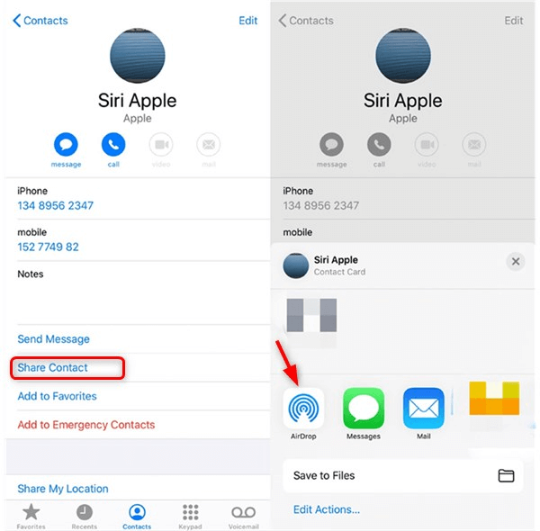 Sync Contacts from iPhone to Mac Using Airdrop