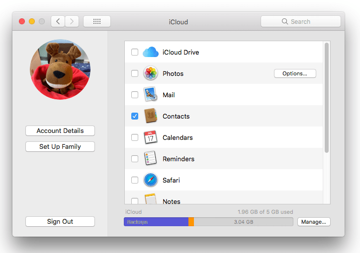 Sync Contacts from iPhone to Mac with iCloud