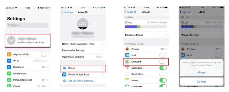 How to Transfer Contacts to New iPhone via iCloud Sync