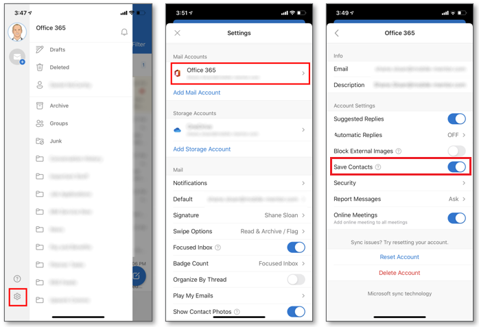 Sync Outlook Contacts to iPhone Using Outlook App