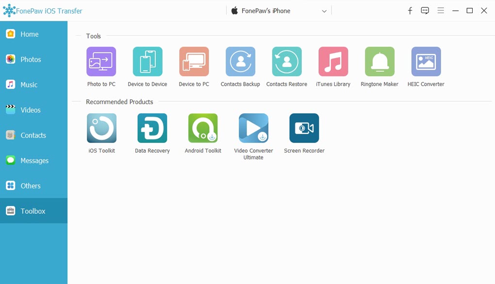 FonePaw iOS Transfer Toolbox
