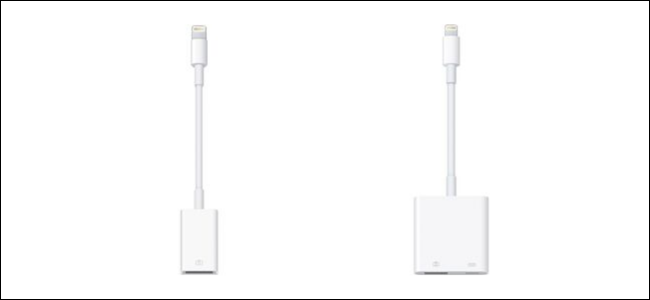 Use adapter to Connect USB to iPhone