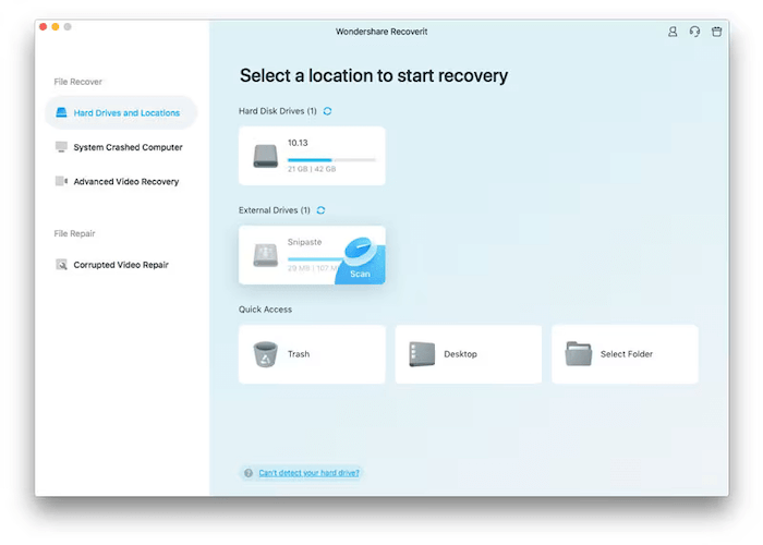 Wondershare Recoverit for Mac